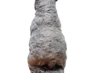 Garden bear figurine 3D model