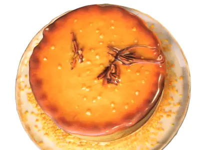 Delicious Cheesecake 3D model