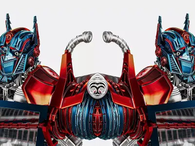 robot to truck Free 3D model