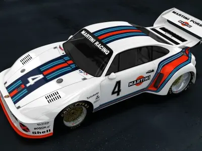 Porsche 935 Baby Le Mans Racing Car  3D model