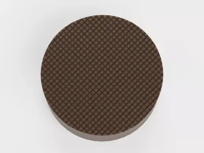 Chocolate Candy V8 - Classic Dark Chocolate Cylinder 3D model