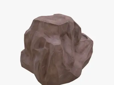 Cartoon rock 3D model