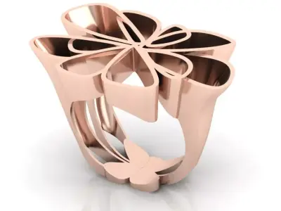 free gold ring Free 3D print model purchase