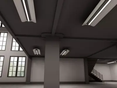  empty space Low-poly 3D model