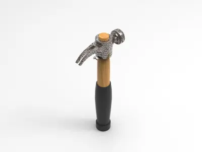 Hammer Low-poly 3D model 49