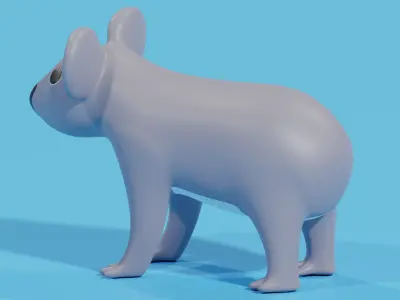 Cartoon Cute Koala 3D model