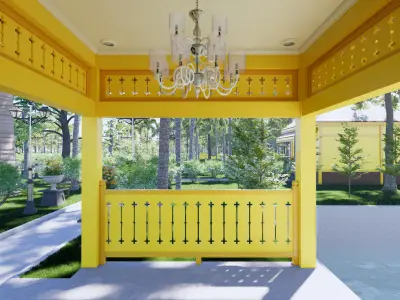 Pendopo of the Sambas Sultanate Palace 3D model