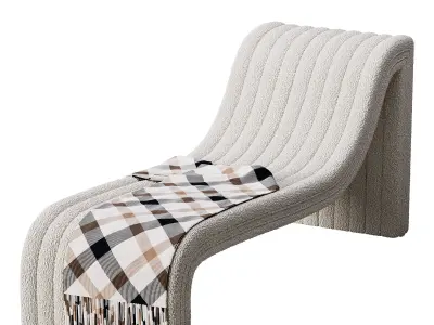 Augustine Chaise Lounge 3D model