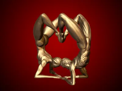 Lean on Me - Heart 3D print model