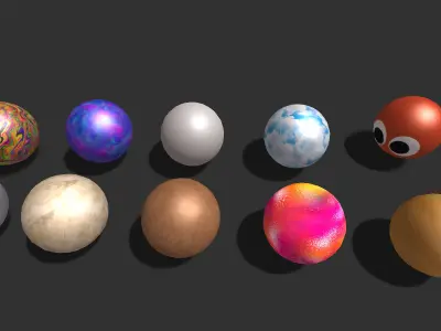 ball soccerball  Football  pack Collection lowpoly Low-poly 3D model