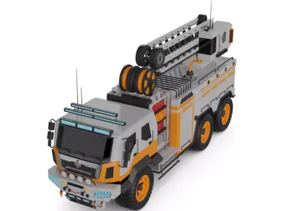 Fire Engine 3D model