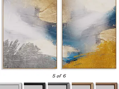 Abstract Painting Frame set 3D model order