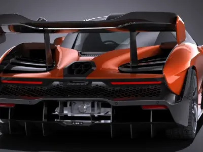LowPoly McLaren Senna 2019 Low-poly 3D model