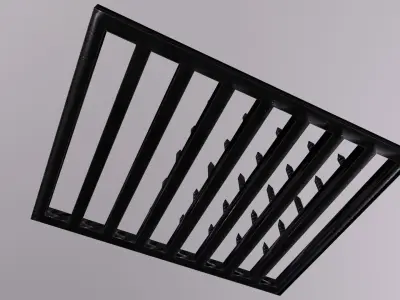 MIL - Traffic Spikes Plate - AAA PBR Game Ready Low-poly 3D model