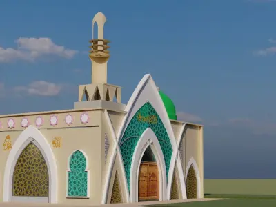 Masjid mosque  model 3D model