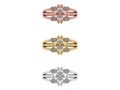 Engagement Ring Free 3D print model 14