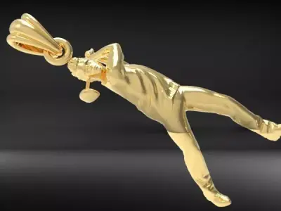 Golf Player Pendant  3D print model