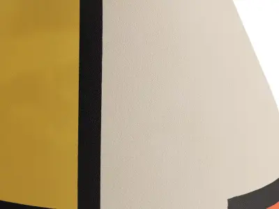 Modern Bauhaus Inspired Ceramic Vase 3D model