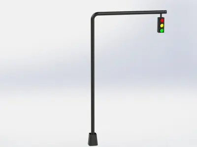 Traffic Light Free 3D model