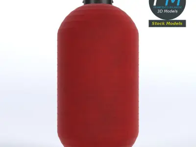 Japanese paper lantern 2 3D model