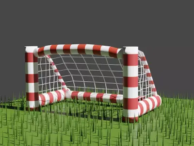 football goal Free 3D model