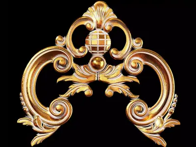 Classic carved 032 3D model