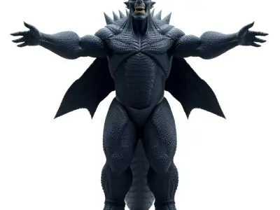 Demon Monster Character Model Pack for Production Rendering Low-poly 3D model