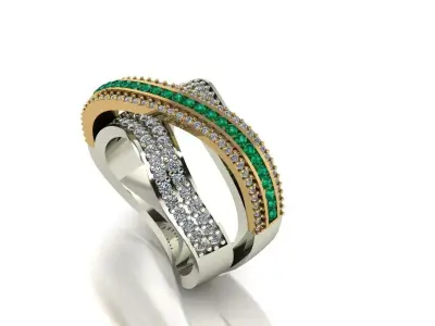 Gold ring 12 Free 3D print model