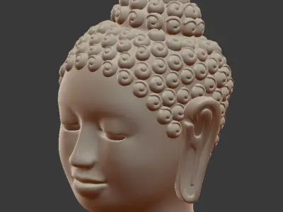 Buddha Head model 3D print model