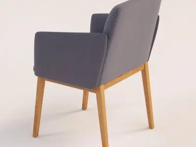 Crassevig Aura Casters Chair 3D model