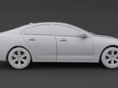 3D CAR Low-poly 3D model