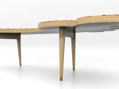 Footprint Coffee Table Free 3D model