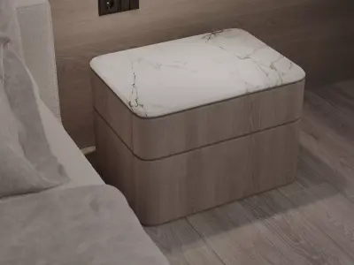 minimalism bedroom  3D model