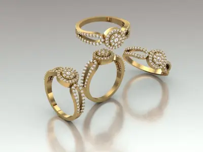 Engagement ring  3D print model