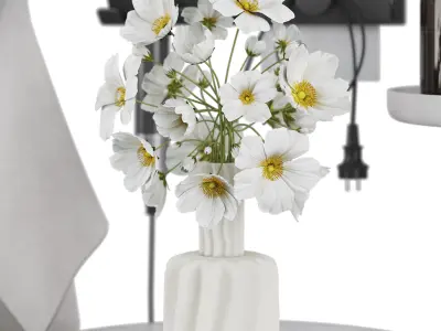 Bathroom decor set 04 Low-poly 3D model