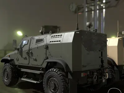 Zetor Gerlach 4x4 ATV Low-poly 3D model