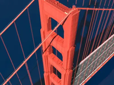Golden Gate Bridge 3D model