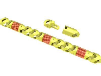 Luxury Modular Chain Bracelet Jewelry 3D Model 4184 3D print model