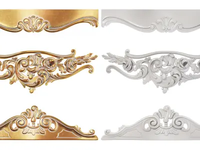 Collection of 40 classic carvings Part 5 3D model