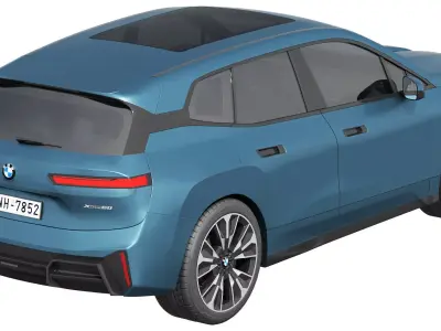 Electric SUV IX 2025 3D model