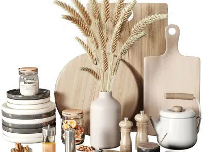 kitchen accessories N062 Low-poly 3D model