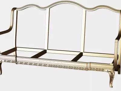 Carved canape for cnc 17 3D model