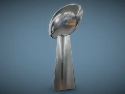 NFL Super Bowl Vince Lombardi Trophy 3D model