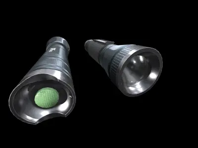 Flashlight B GameReady Free low-poly 3D model