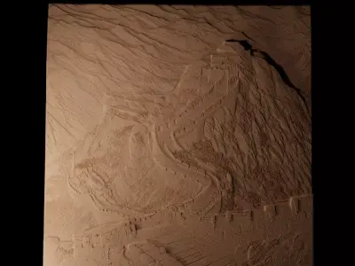 Great Wall Of China CNC 3d Print High Relief Sand Casting 3D print model
