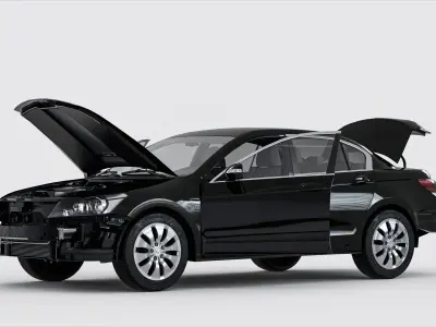 Honda Accord 2011 Low-poly 3D model