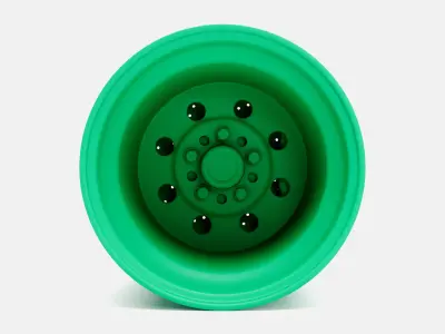 15x15 Weld Draglite Wheel and Brake 3D print model