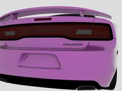 2011 Dodge Charger Low-poly 3D model