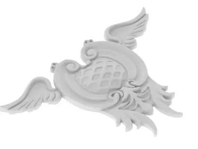Cartouche Ornament 004 3D model