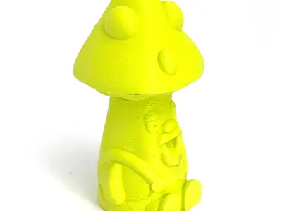 Royalty Free Fantasy Mushroom Farmer Lawn Gnome Free 3D print model